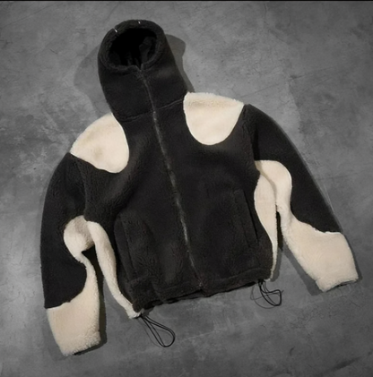 NUZZLO™ BLACK & WHITE CLOUD HOODIE